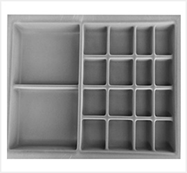 Jewellery Tray PVC Velvet Only Tray